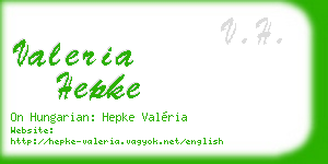 valeria hepke business card